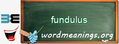 WordMeaning blackboard for fundulus